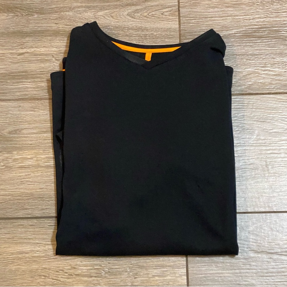 Mammut Large Black Tee With Orange Detail